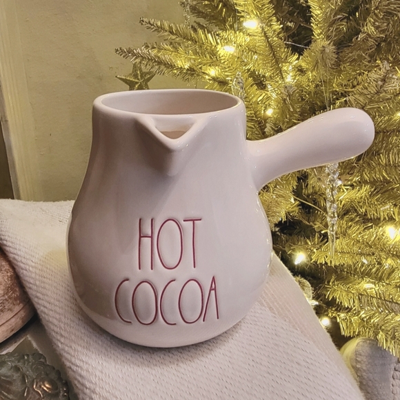 RAE DUNN Hot Cocoa Pot Pourer Pitcher Hot Chocolate - Picture 1 of 3